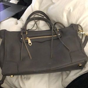 Rebecca Minkoff Regan Satchel Tote - Gray Leather